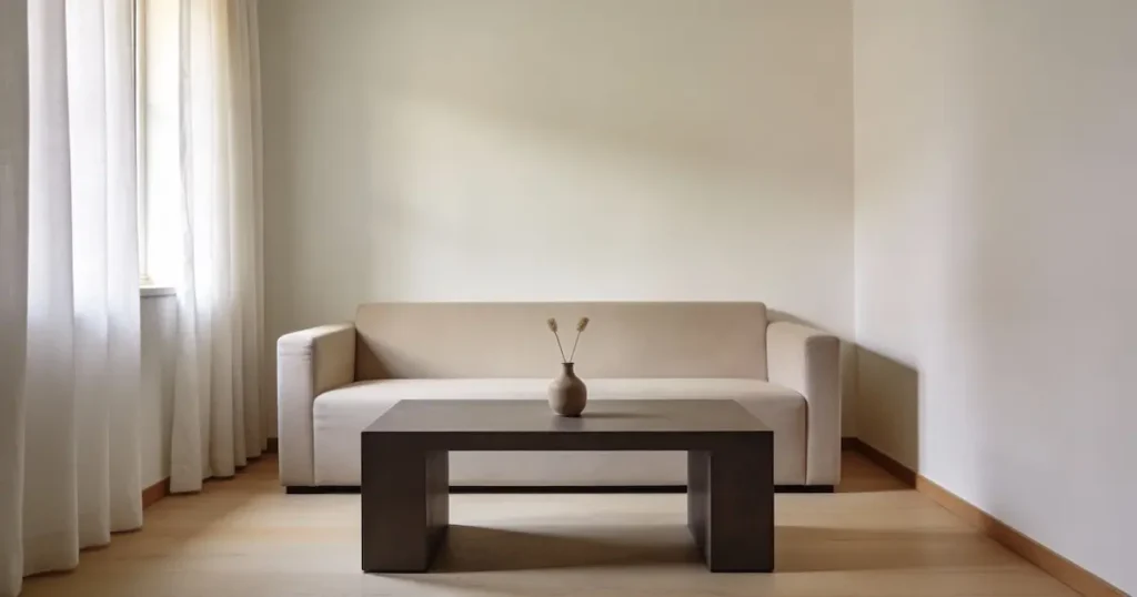 ejemplo de como usar un mueble minimalista oscuro